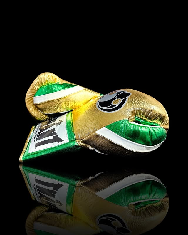 Grant Boxing Gloves Gold/Green/White