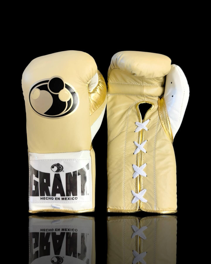 Grant Boxing Gloves Gold/White