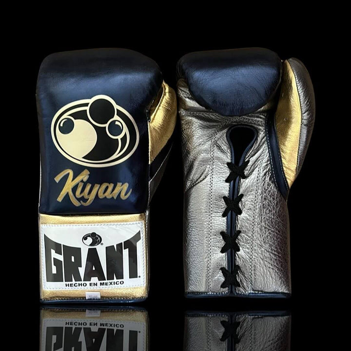 Grant Boxing Gloves Black/Grey/Gold