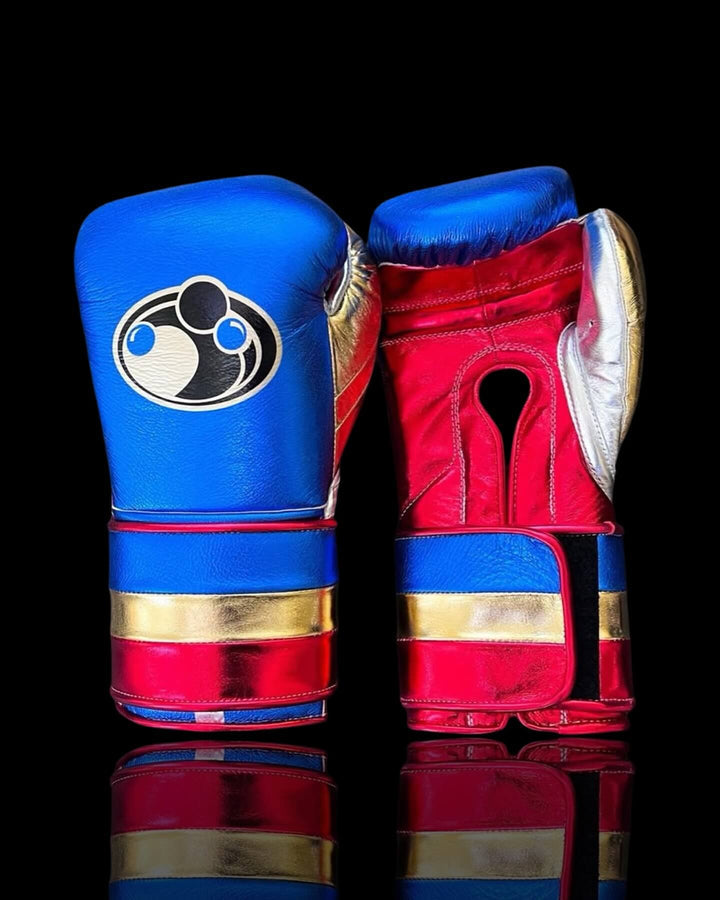Grant Boxing Gloves Blue/Red/Gold/Silver