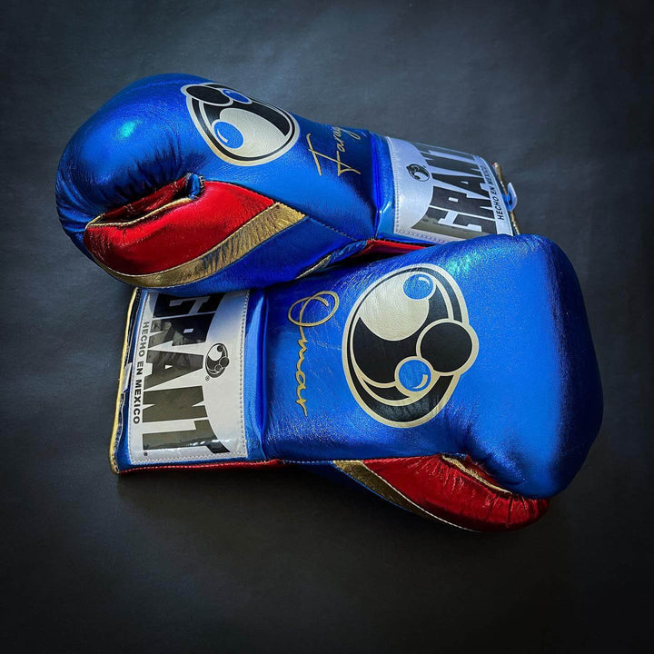 Grant Boxing Gloves Blue/Red/Gold