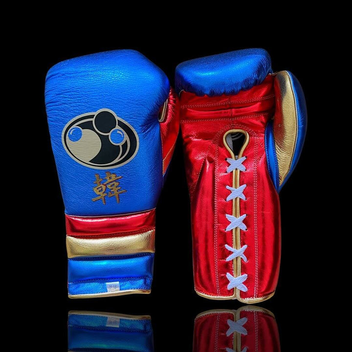 Grant Boxing Gloves Blue/Red/Gold