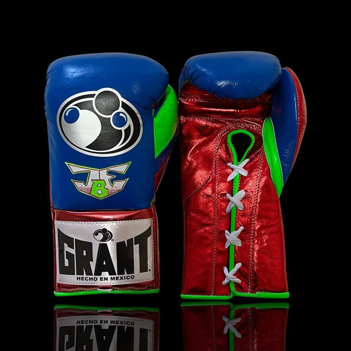Grant Boxing Gloves Blue/Red/Green