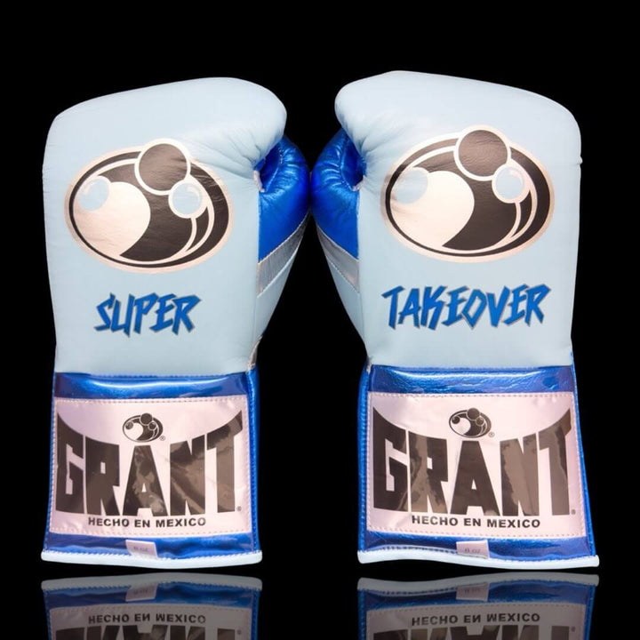 Grant Boxing Gloves Sky-Blue/Blue/Silver