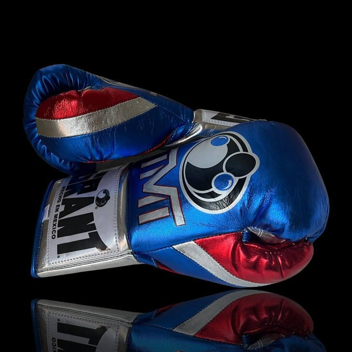 Grant Boxing Gloves Blue/Silver/Red