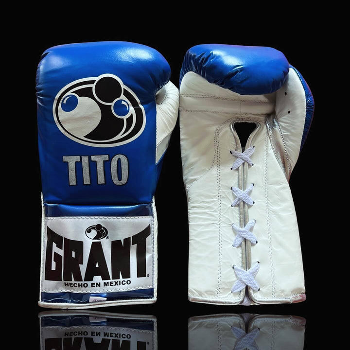 Grant Boxing Gloves Blue/White/Silver