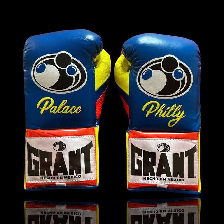 Grant Boxing Gloves Blue/Yellow/Orange