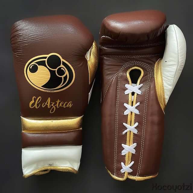 Grant Boxing Gloves Brown/White/Gold