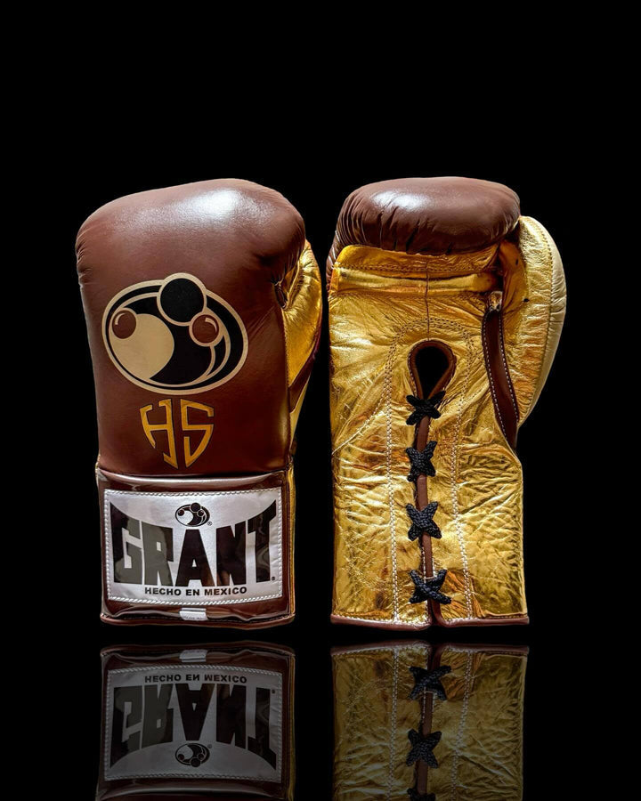 Grant Boxing Gloves Brown/Gold