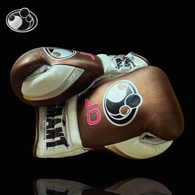 Grant Boxing Gloves Brown/White/Silver