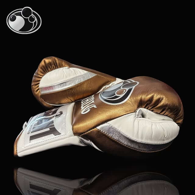Grant Boxing Gloves Brown/White/Silver