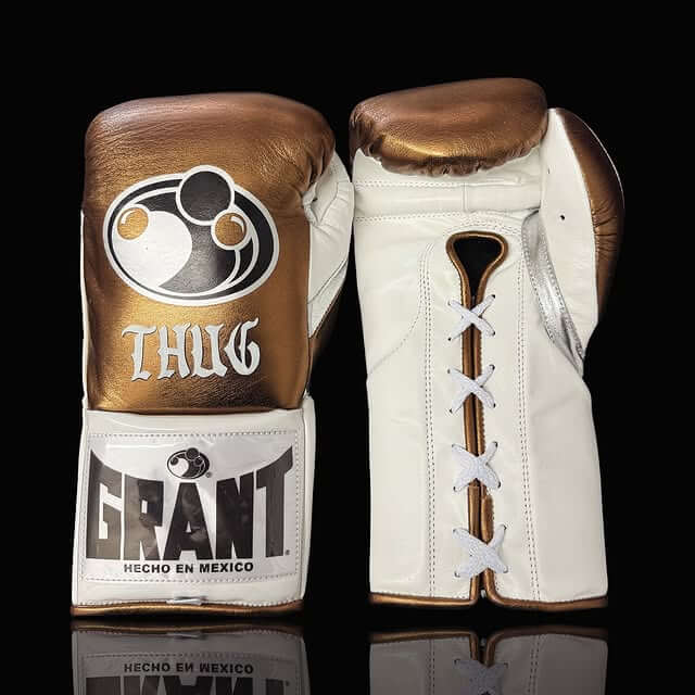 Grant Boxing Gloves Brown/White/Silver