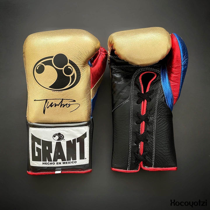 Grant Boxing Gloves Gold/Black/Red/Blue