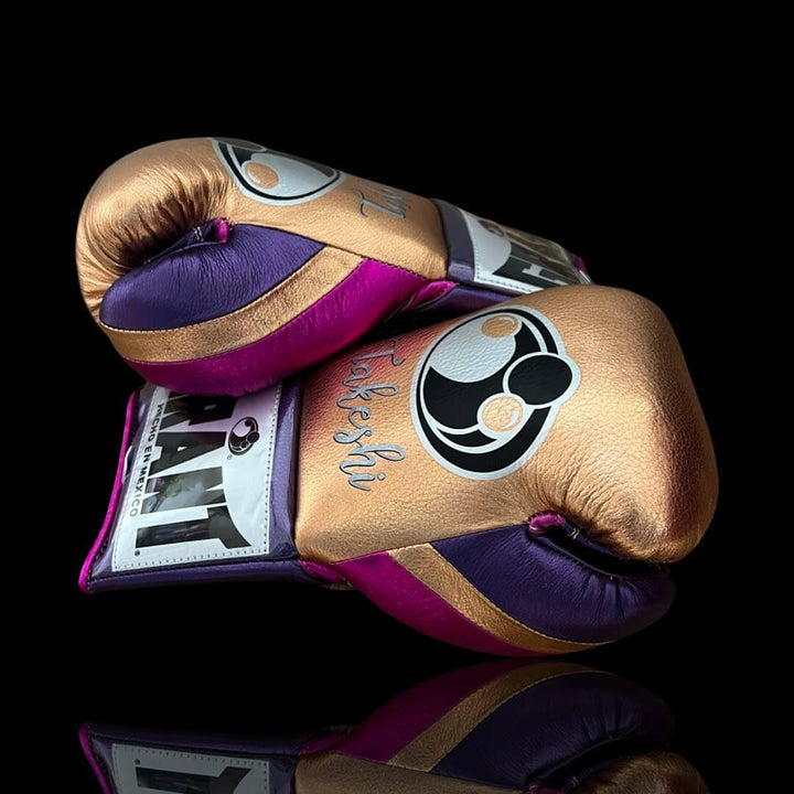 Grant Boxing Gloves Gold/Purple/Pink