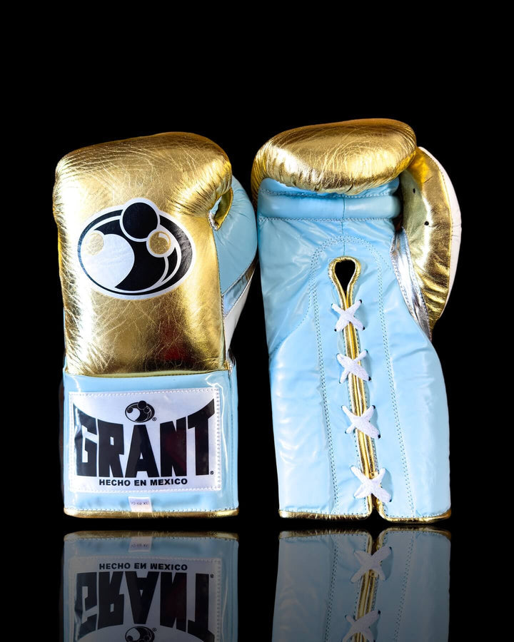 Grant Boxing Gloves Gold/Blue/Silver
