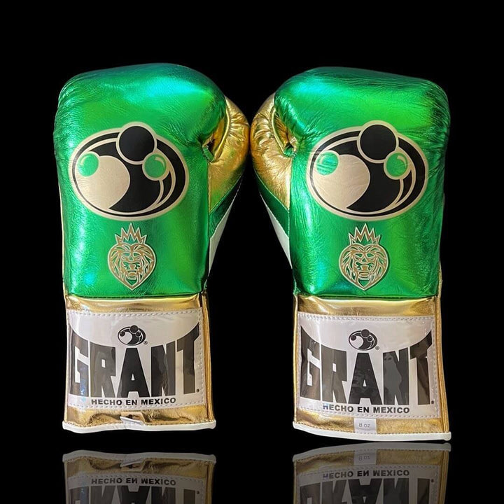 Grant Boxing Gloves Green/Gold/White