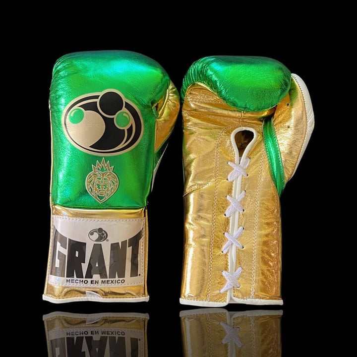 Grant Boxing Gloves Green/Gold/White