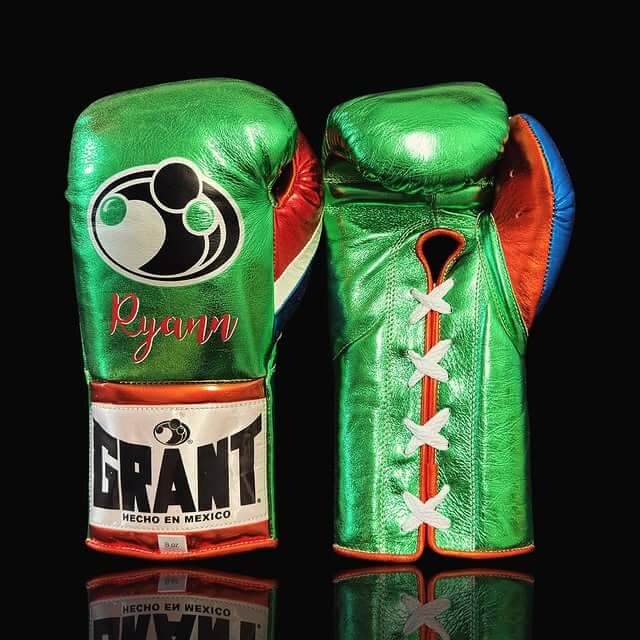 Grant Boxing Gloves Green/Blue/Red