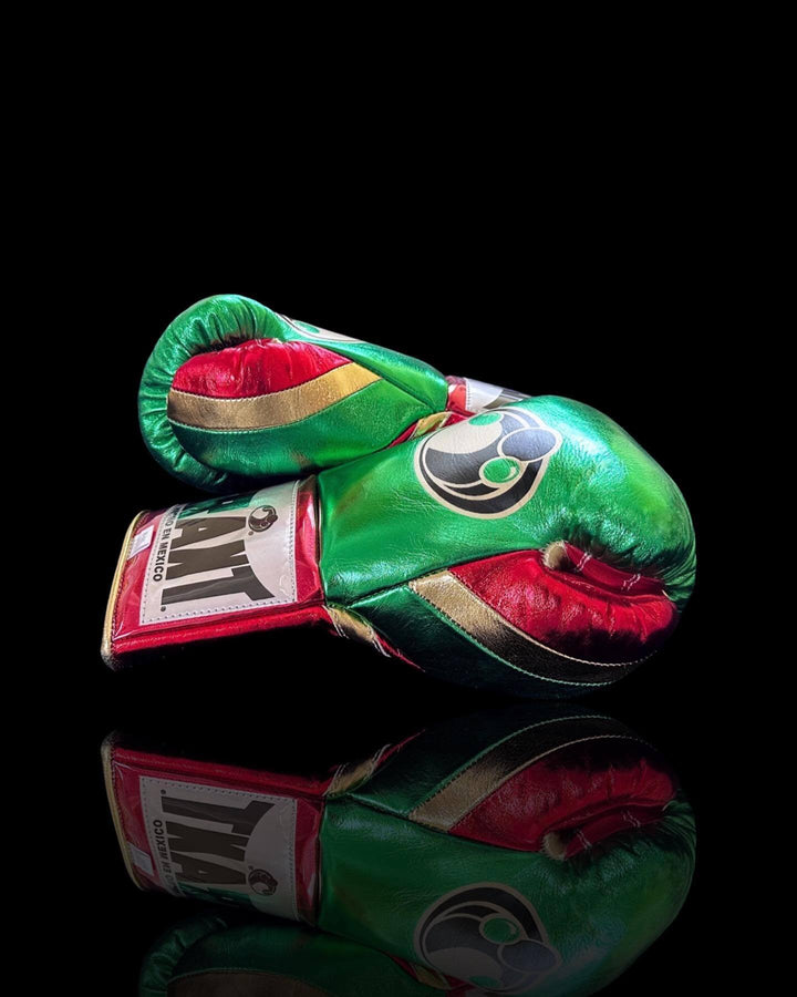 Grant Boxing Gloves Green/Red/Gold