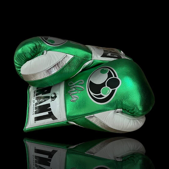 Grant Boxing Gloves Green/White/Silver