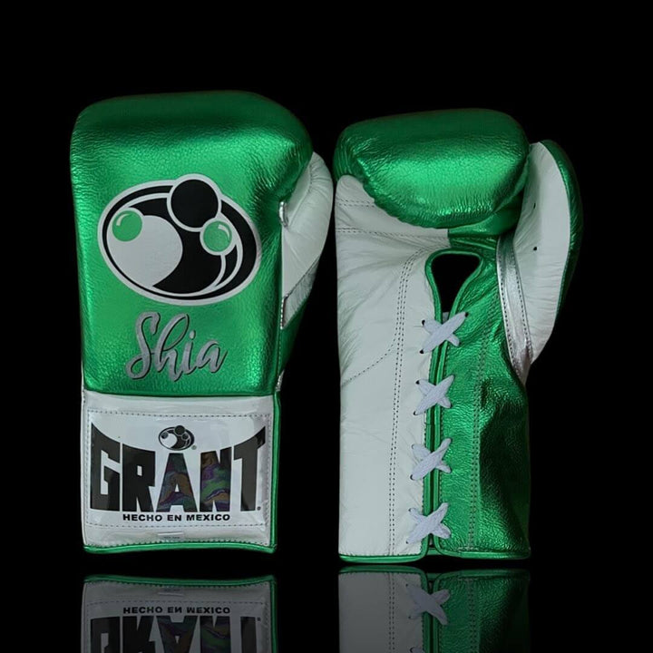 Grant Boxing Gloves Green/White/Silver