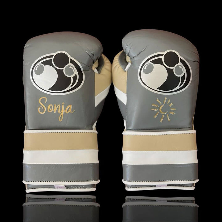 Grant Boxing Gloves Grey/Beige/White