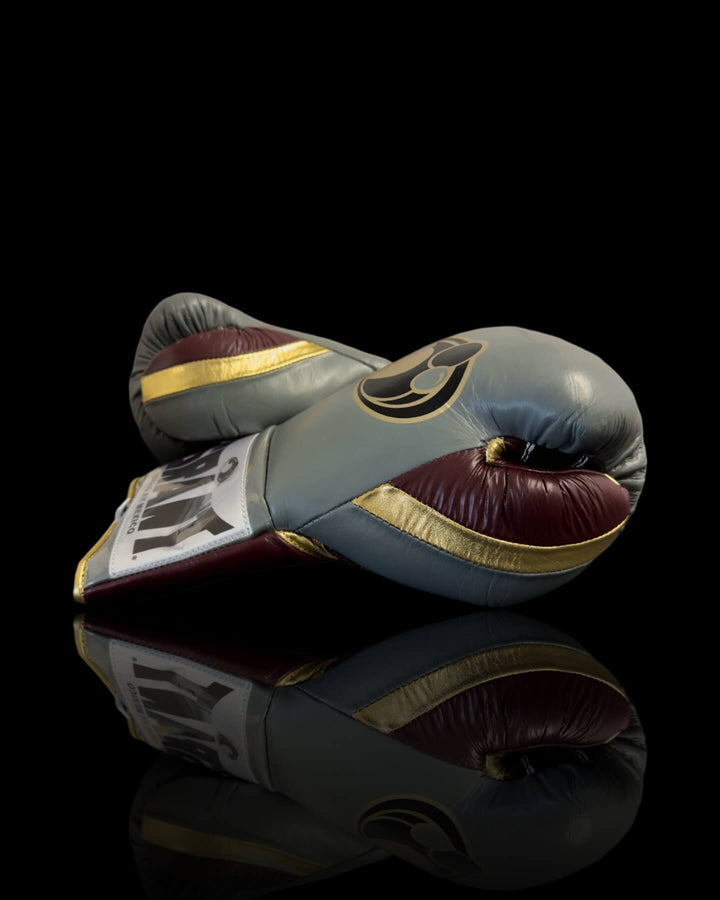 Grant Boxing Gloves Grey/Brown/Gold