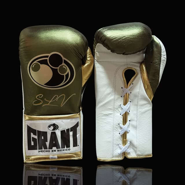 Grant Boxing Gloves Green/White/Gold