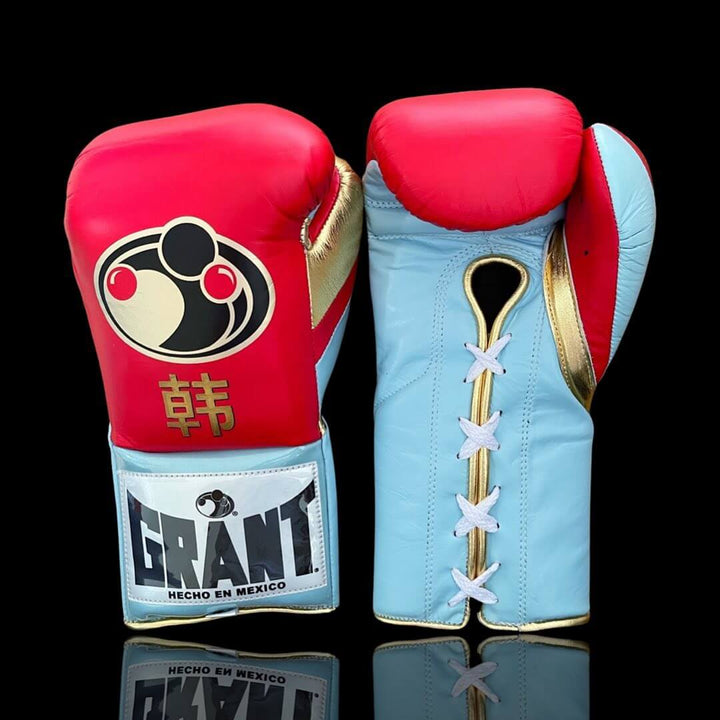 Grant Boxing Gloves Pink/Blue/Gold