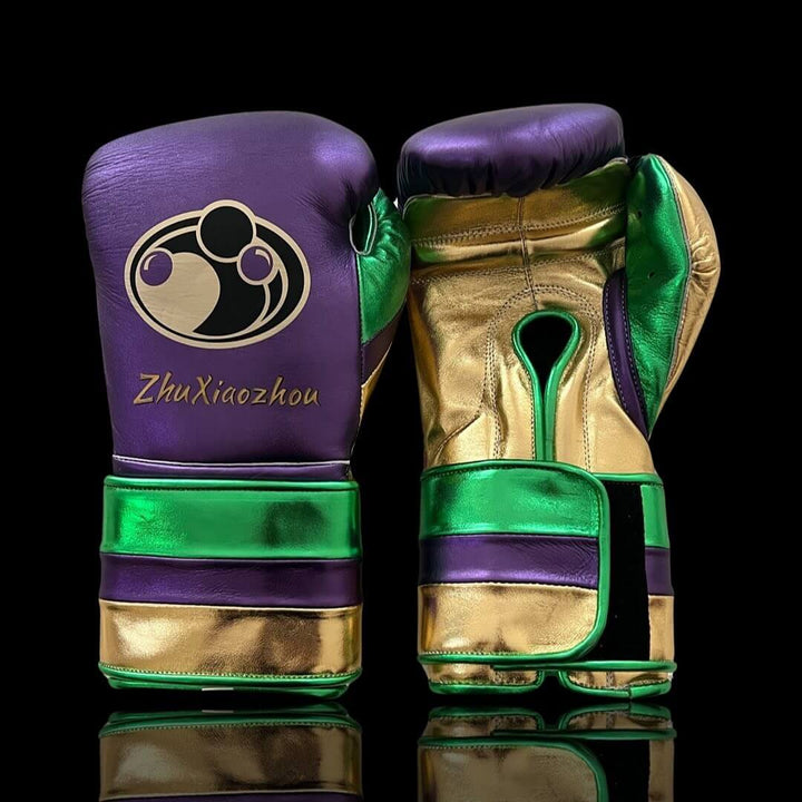 Grant Boxing Gloves Purple/Gold/Green