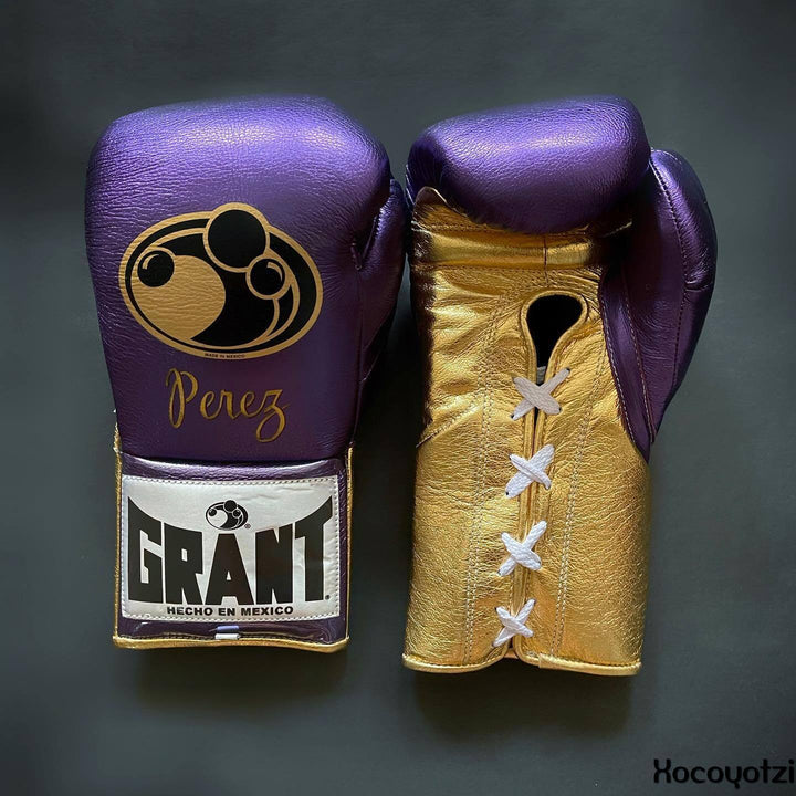 Grant Boxing Gloves Purple/Gold
