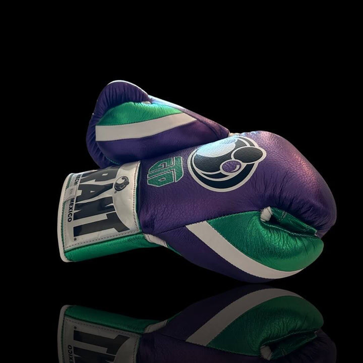 Grant Boxing Gloves Purple/Green/White