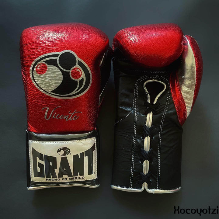 Grant Boxing Gloves Red/Black/Silver