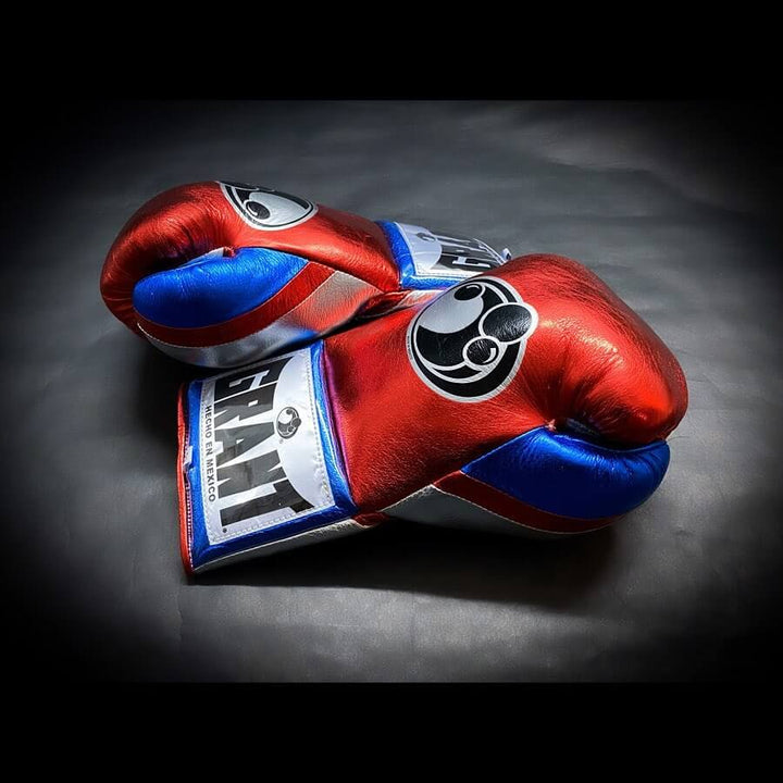 Grant Boxing Gloves Red/Blue/Silver