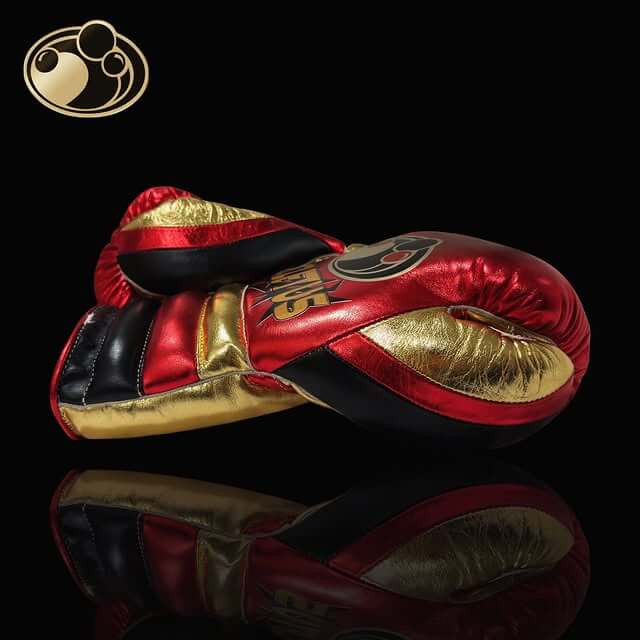 Grant Boxing Gloves Red/Gold/Black