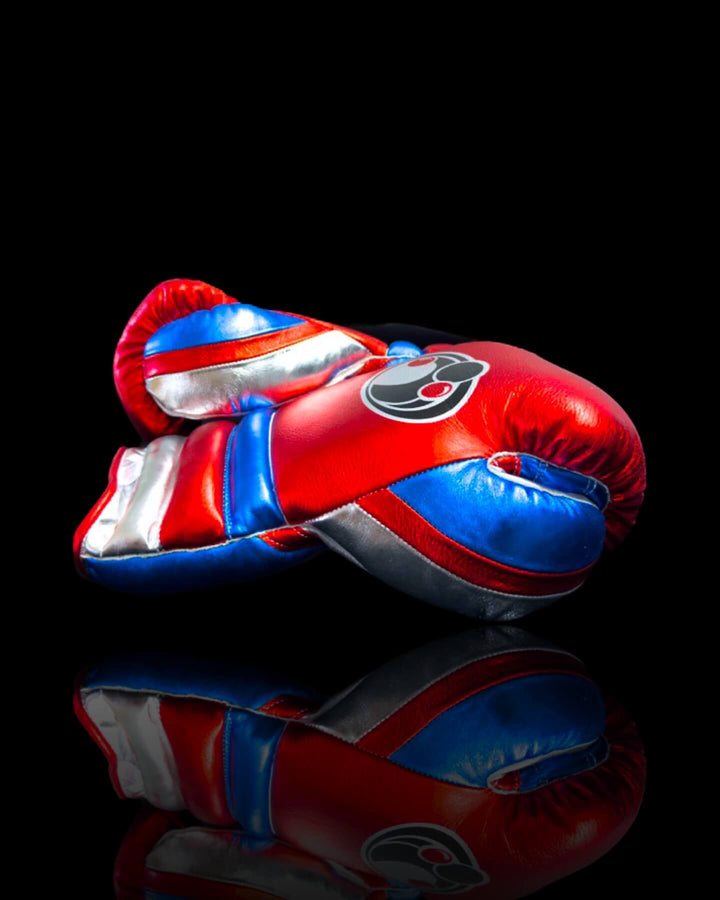 Grant Boxing Gloves Red/Blue/Silver