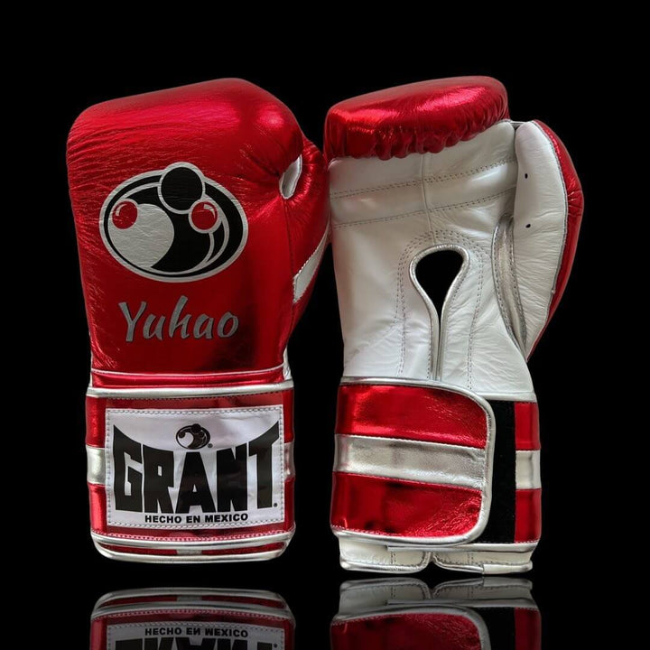 Grant Boxing Gloves Red/White/Silver