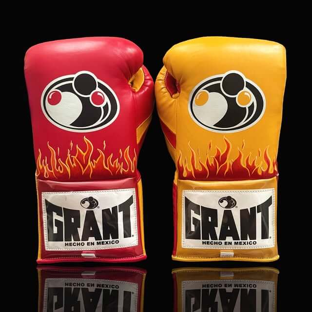 Grant Boxing Gloves Red/Yellow