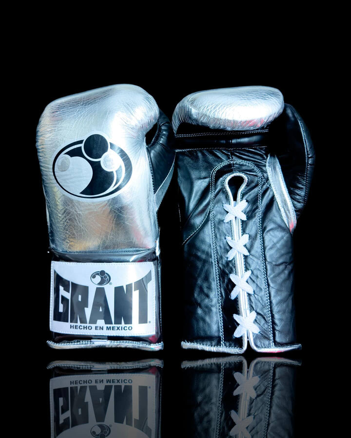Grant Boxing Gloves Silver/Black