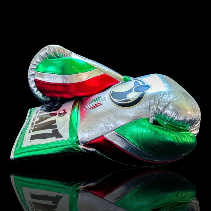 Grant Boxing Gloves Silver/Red/Green