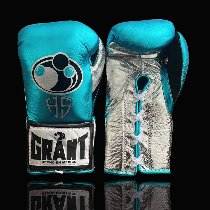 Grant Boxing Gloves Blue/Silver/Black