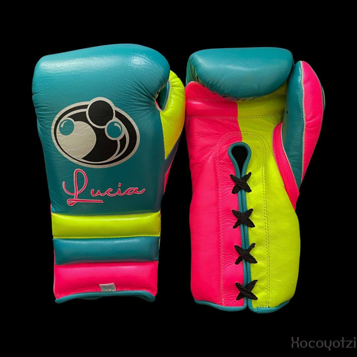 Grant Boxing Gloves Teal/Pink/Yellow