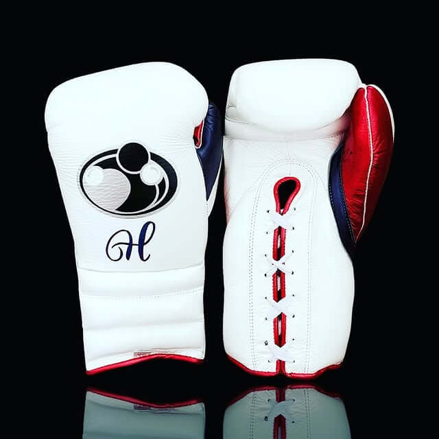 Grant Boxing Gloves White/Blue/Red