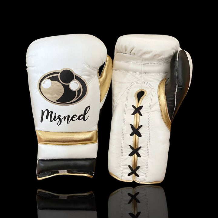 Grant Boxing Gloves White/Gold/Black