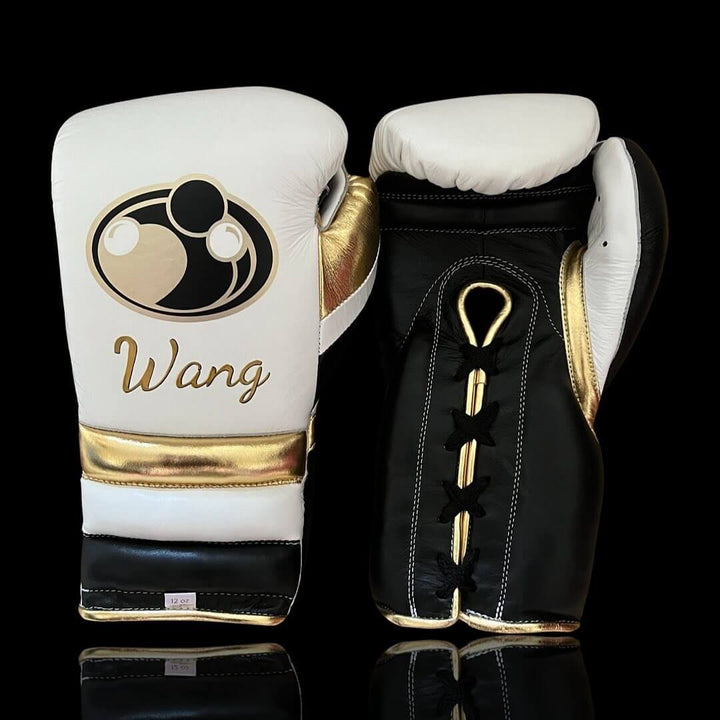 Grant Boxing Gloves White/Black/Gold