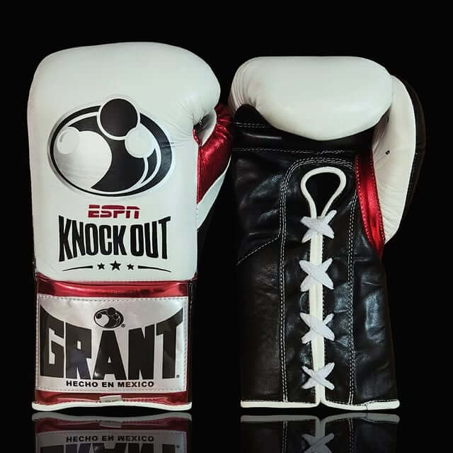 Grant Boxing Gloves White/Black/Red