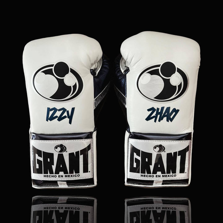Grant Boxing Gloves White/Black/Silver