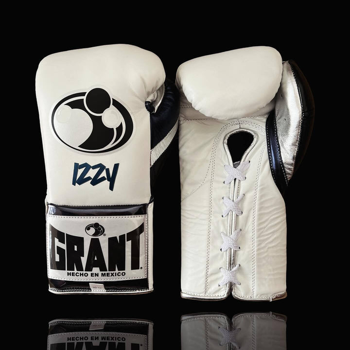 Grant Boxing Gloves White/Black/Silver