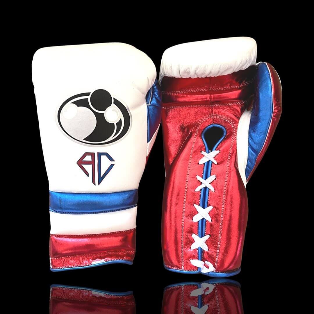 Grant Boxing Gloves White/Red/Blue