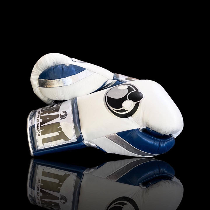 Grant Boxing Gloves White/Blue/Silver